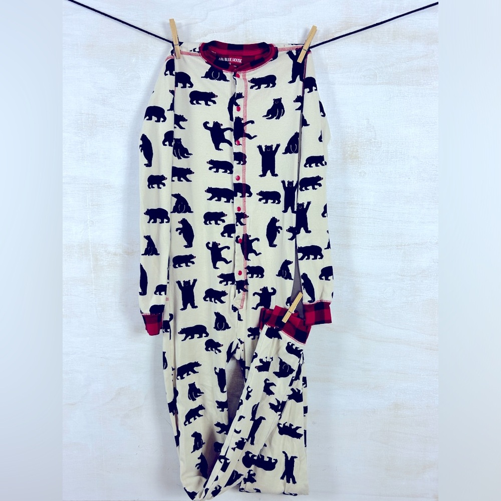 Little Blue House one piece pj Kids Size 12